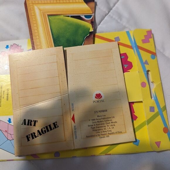 Vintage‎ Mona Lisa Pop out card - Picture 4 of 6